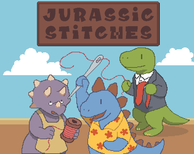 Cover image for Jurassic Stitches