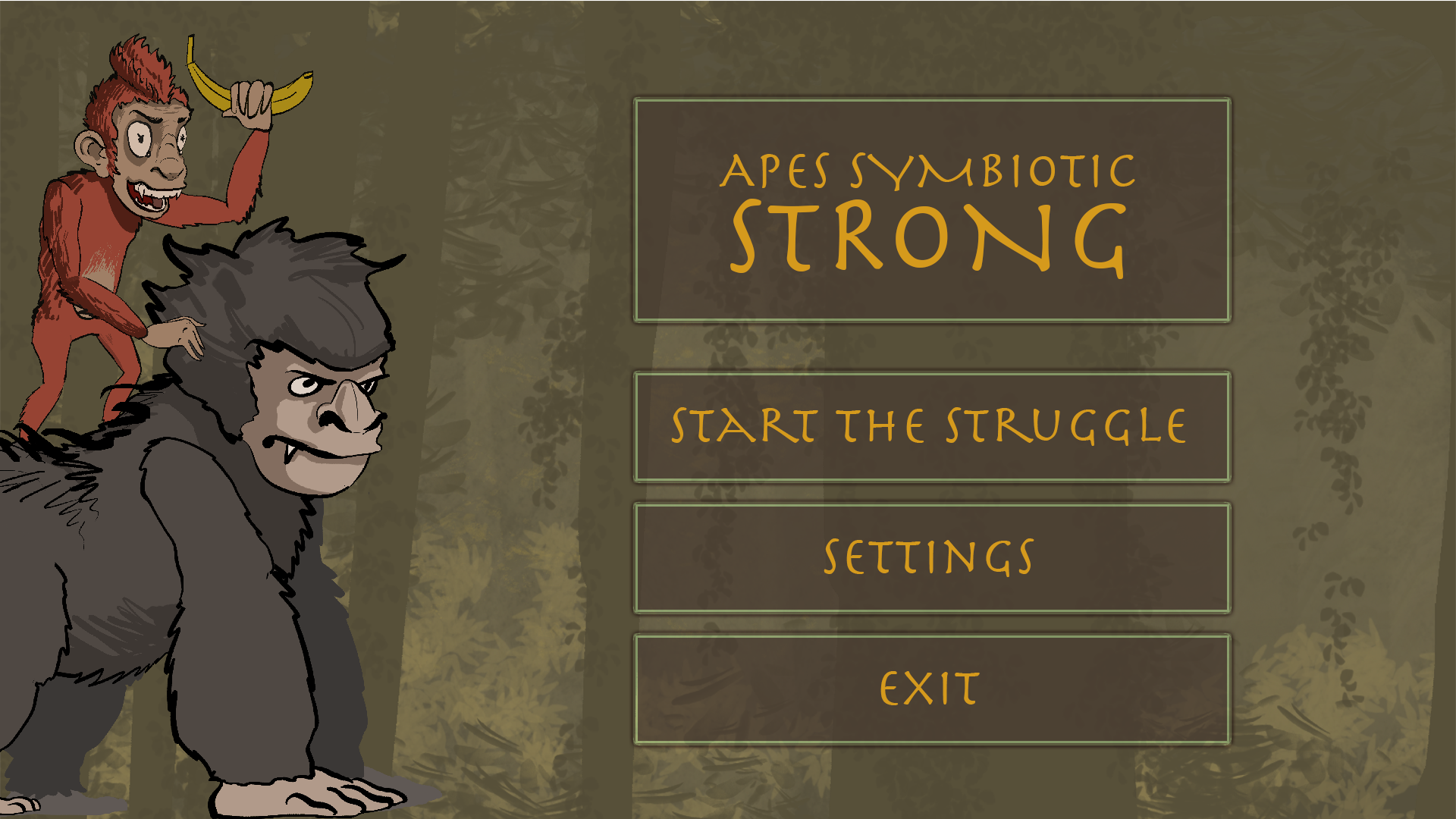 Atopes Game Apes Symbiotic Strong by Laterio for Slavic Game Jam 2025 - itch.io