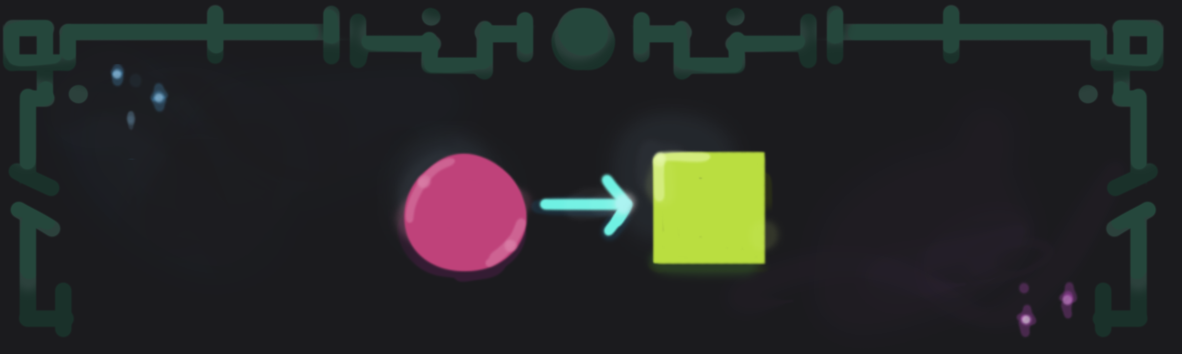 ⬤ ➛ ■
