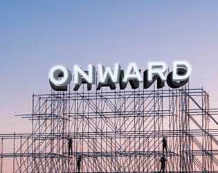 Onward RPG   - sentient buildings creating human life to do their bidding. history, political drama, and dice drops. 