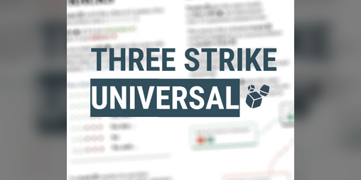 Cover image for Three Strike Universal