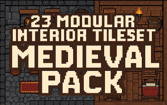 23 Modular Interior Tileset