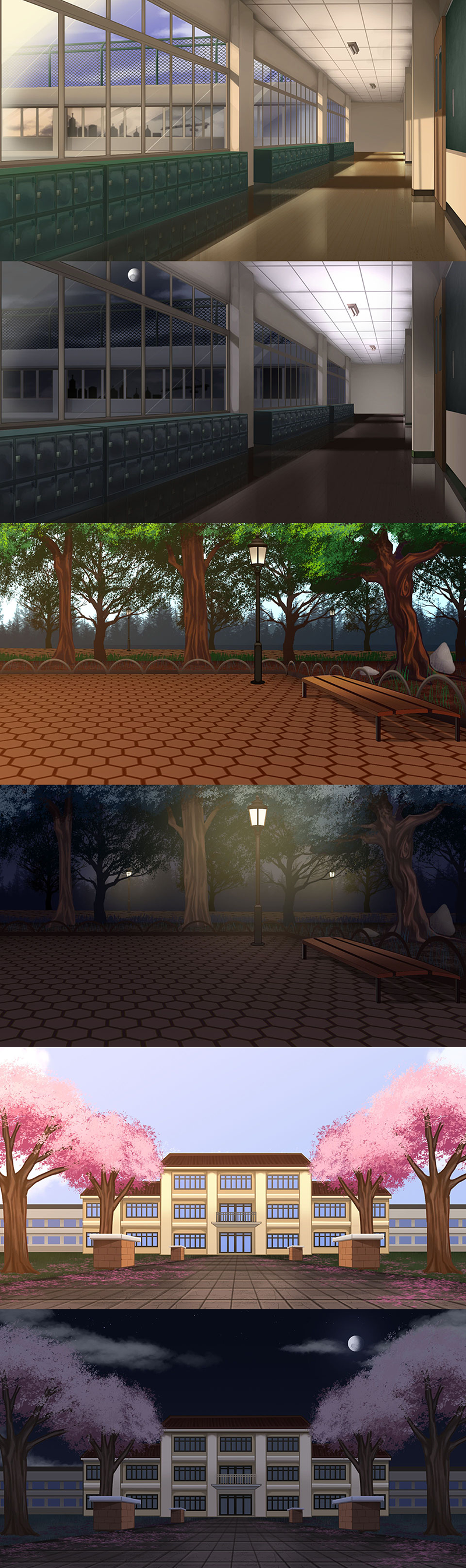 Mogui's Visual Novel Backgrounds Pack 1 by MoguiCreates