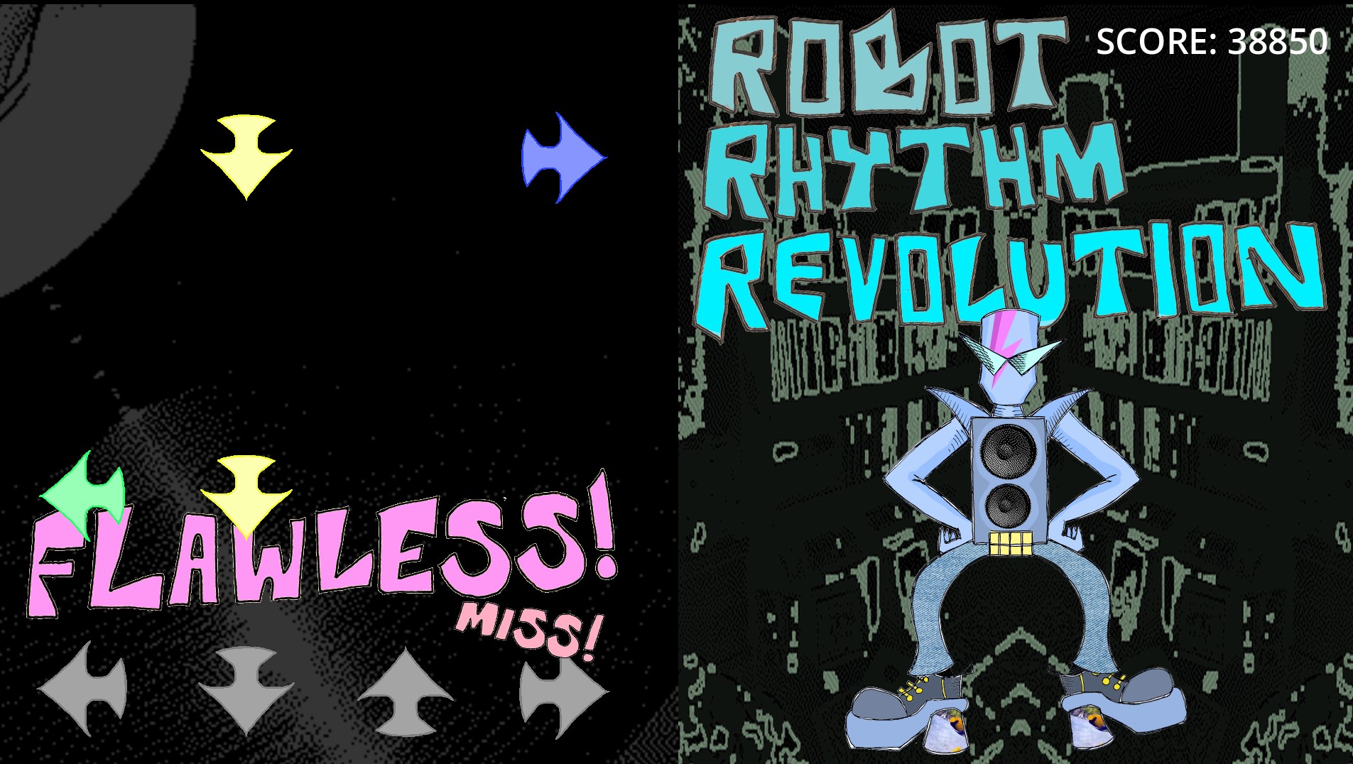Robot Rhythm Revolution (gameplay trailer on game page)