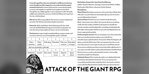 Cover image for Attack of the Giant RPG!
