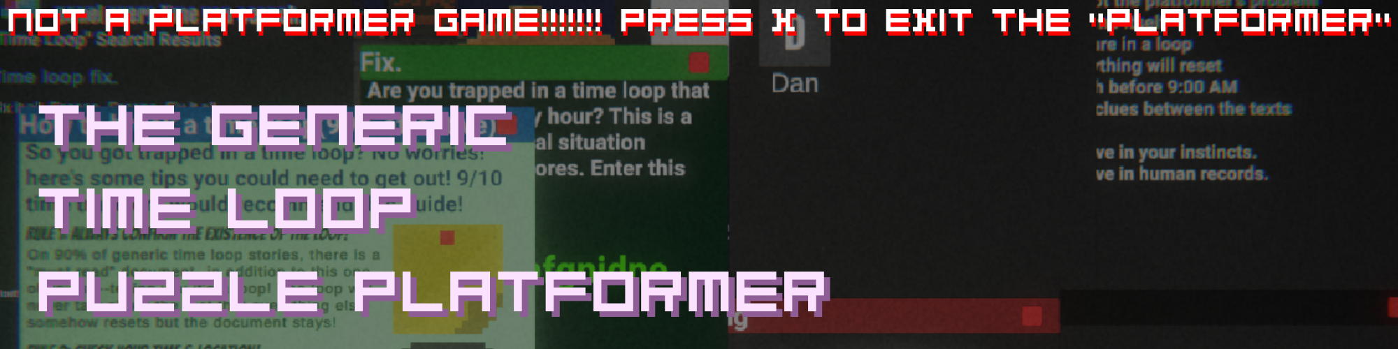 The Generic Time Loop Puzzle Platformer