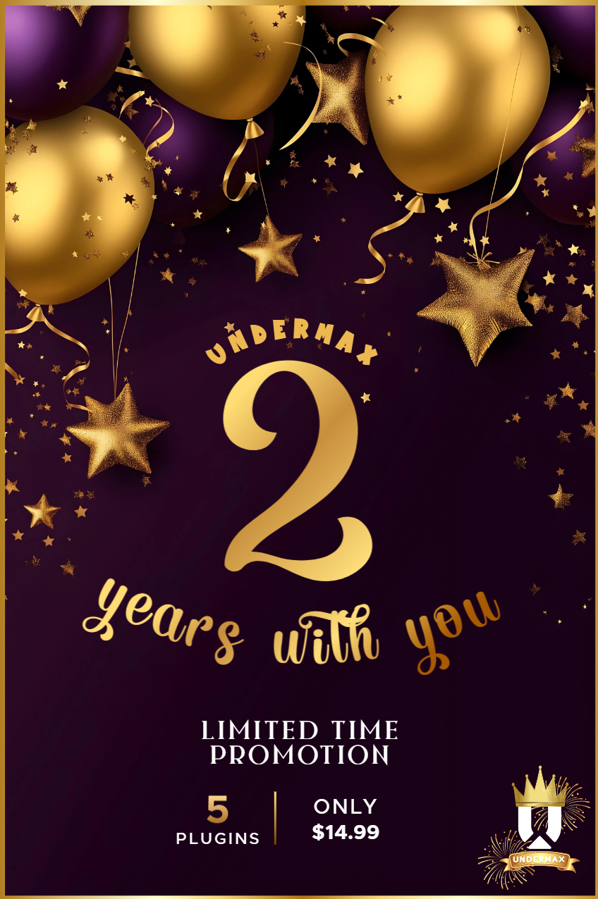 Undermax 2-Year Anniversary Banner