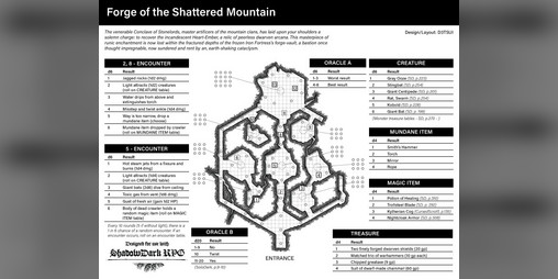 Cover image for (Shadowdark solo) Forge of the Shattered Mountain