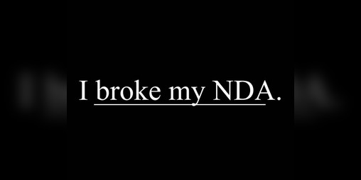 Cover image for I broke my NDA