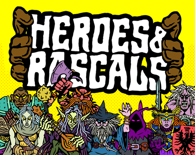 Cover image for MANYMINIS - HEROES & RASCALS - Paper Miniatures