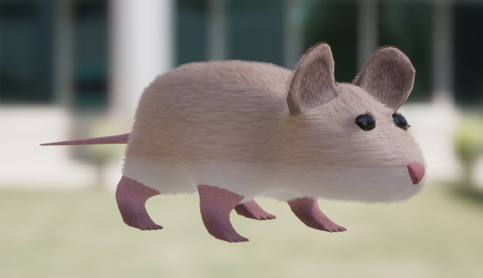 Mehs Mouse Shell textured mesh for a mouse model - itch.io
