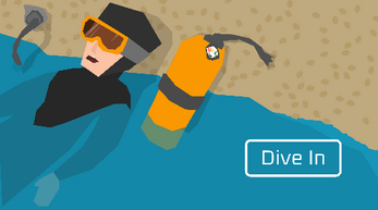 Screenshot of the game jam submission called  Press Space to Use Harpoon