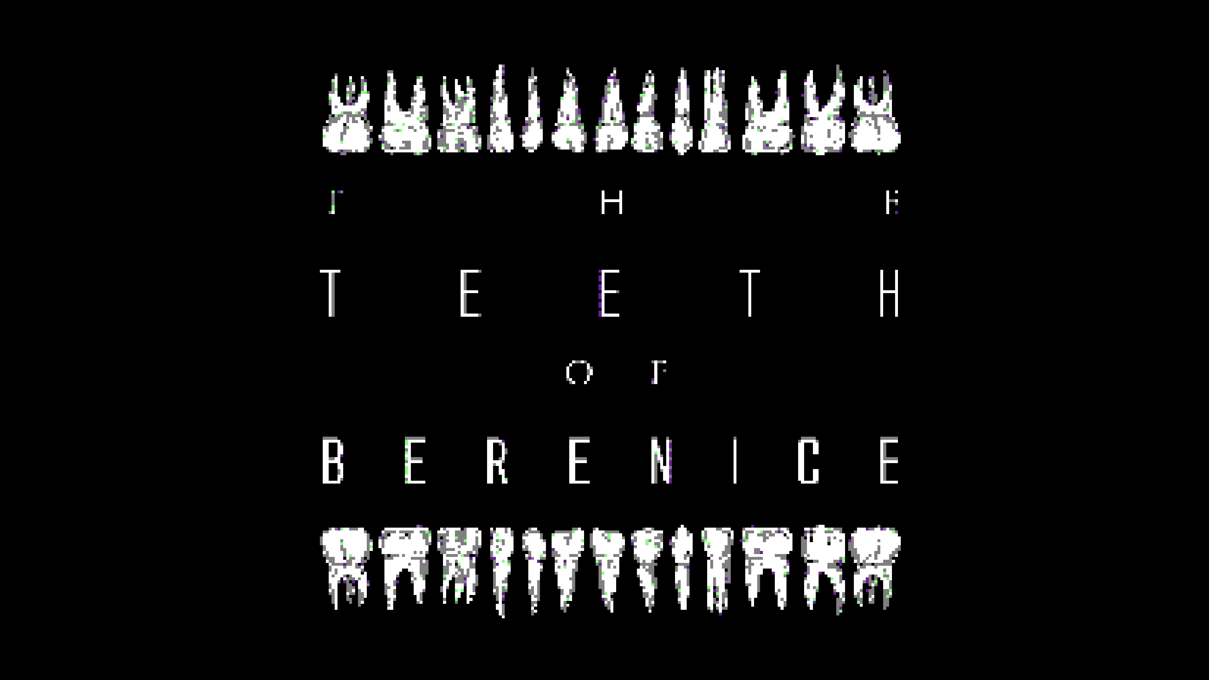Cover image for Pixel Poe presents THE TEETH OF BERENICE