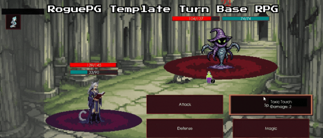 RoguePG - 1700+ Sprites + Template  Ready to use