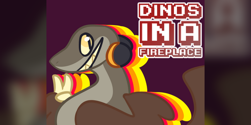 Cover image for Dinos in a Fireplace