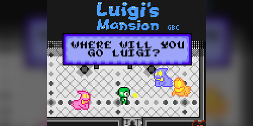 Cover image for Luigi Mansion Gameboy Demake - GB Compo 25