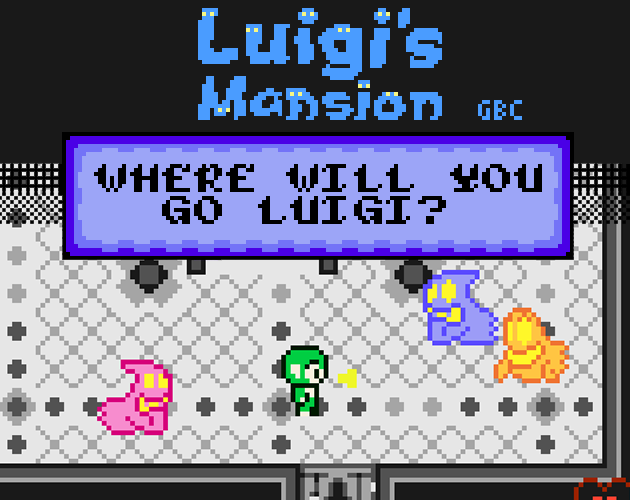 Cover image for Luigi Mansion Gameboy Demake - GB Compo 25
