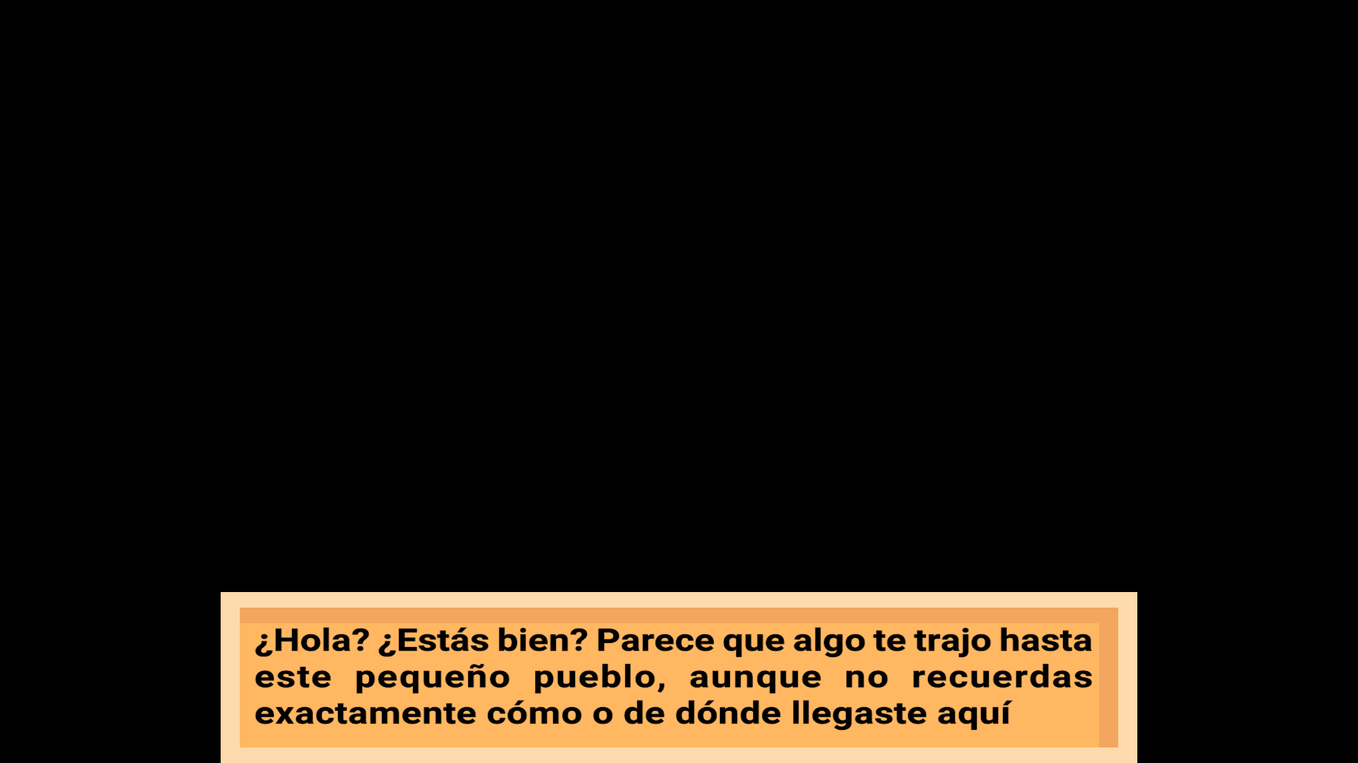 Imagen del inicio del juego