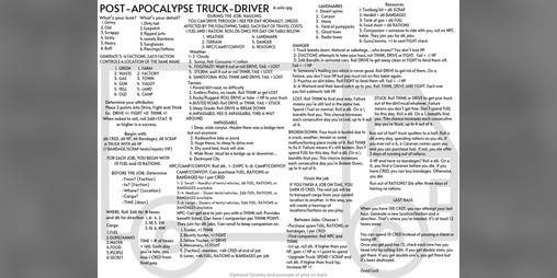Cover image for POST-APOCALYPSE TRUCK-DRIVER