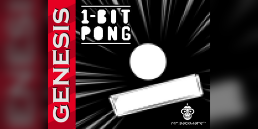Cover image for 1-Bit Pong (Sega Genesis / Mega Drive)