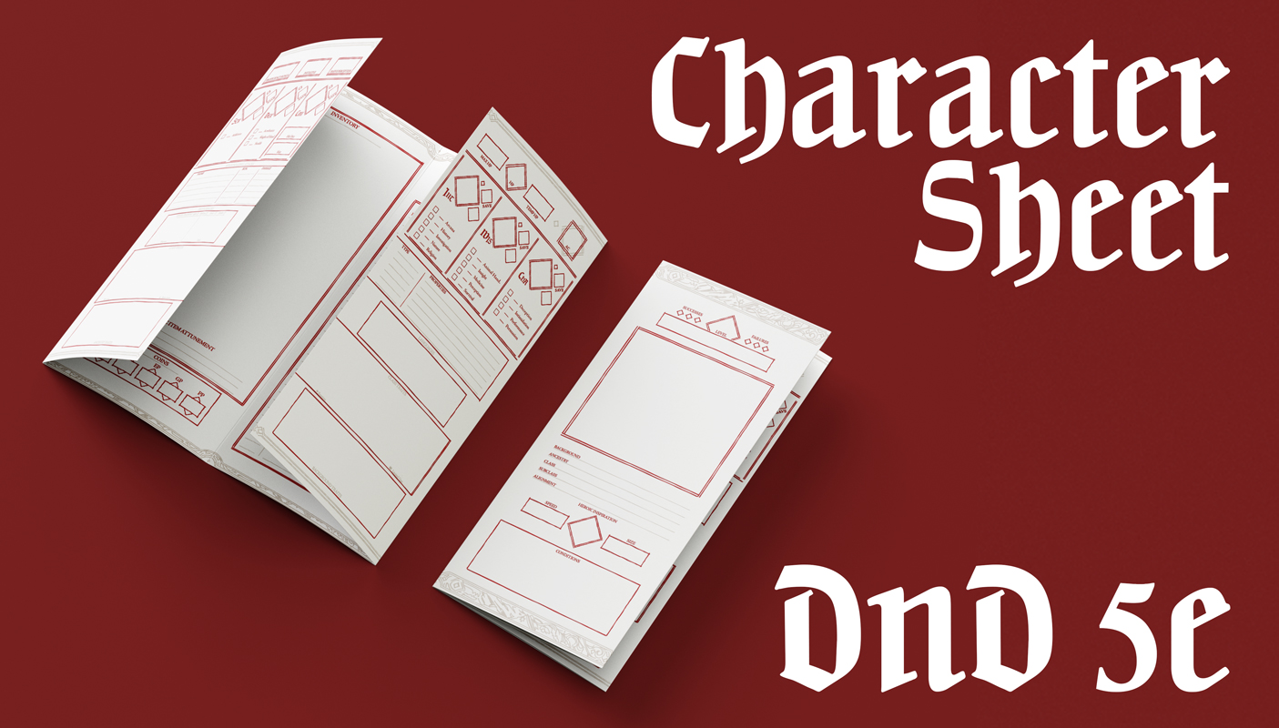 D&D 5e character sheet Esp/Eng