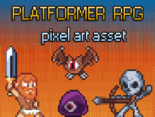 RPG/PLATFORMER PIXEL ART ASSET PACK by Paulopala