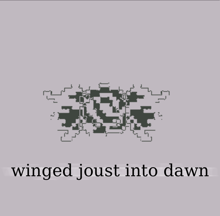 Cover image for winged joust into dawn