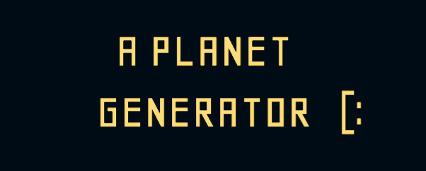 Planet Generator