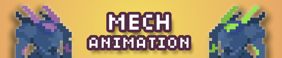 Pixel Mech Animation - Animated Sprite