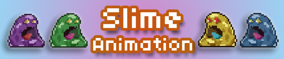 Pixel Slime Monster - Animated Enemy Sprite