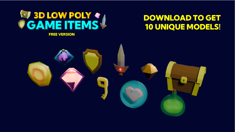 Low Poly Game Items (Free Pack)