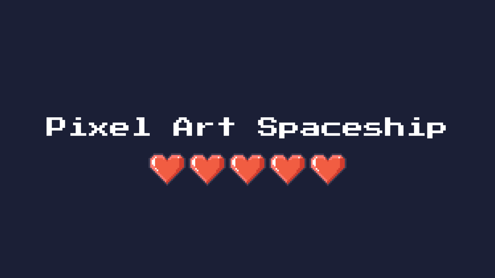 Pixel Spaceship with Booster Animations – 64x64 Game Asset