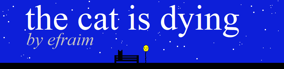 the cat is dying