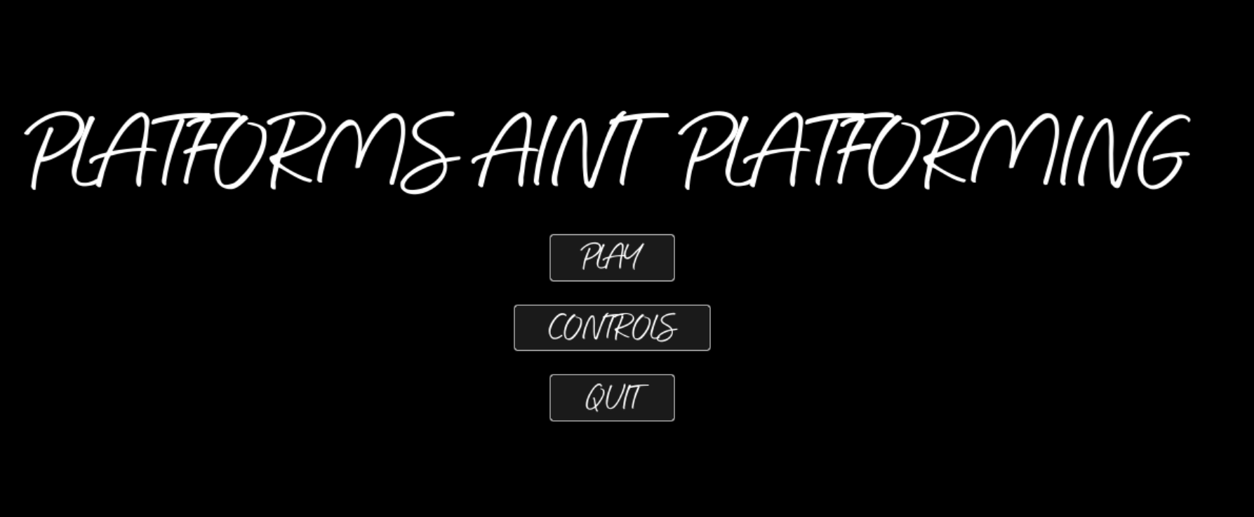 Platform ain't Platforming