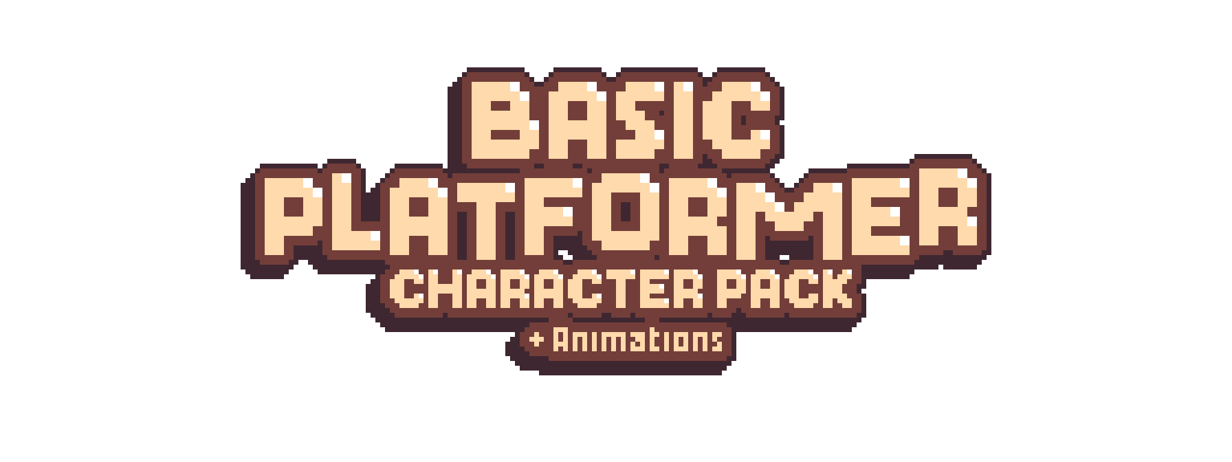 Basic Pixel Platformer Character Pack and Animations