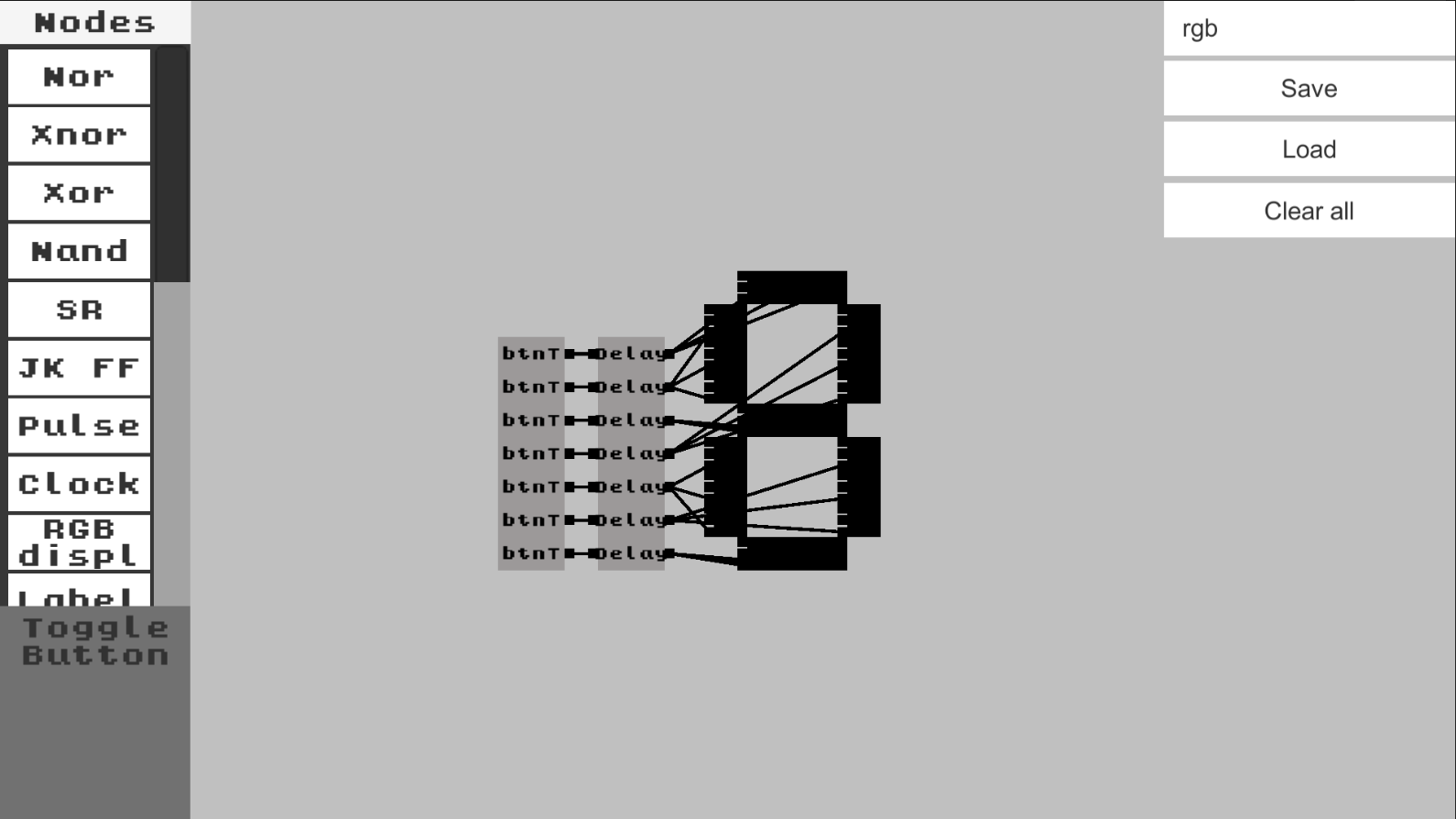 NodeLogic logic gates simulator by MaximovInk