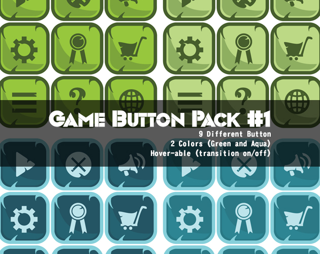 Game Button Pack #1 By Hernandack