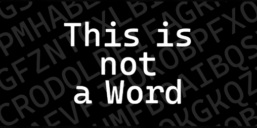 Cover image for This is not a Word