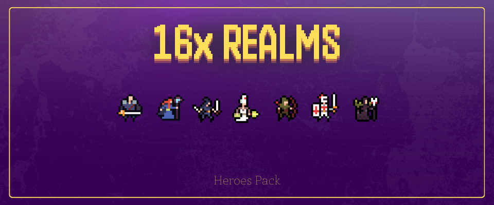 7 RPG Heroes Pack - 16x16