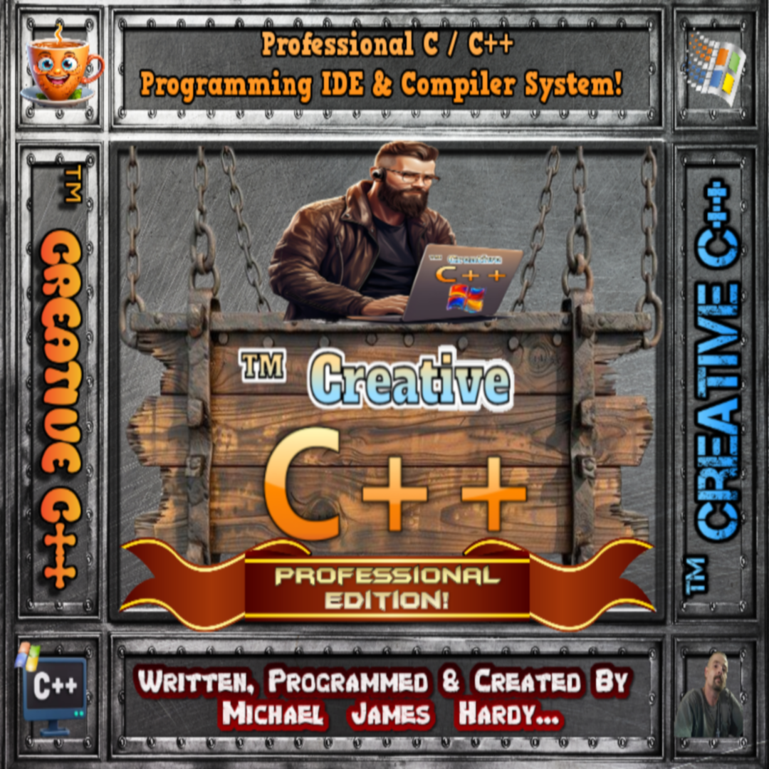 ™ Creative  -  C++  -  Professional   -   C / C++   Programming  ©  IDE  &  Compiler For Microsoft  ®   Windows!