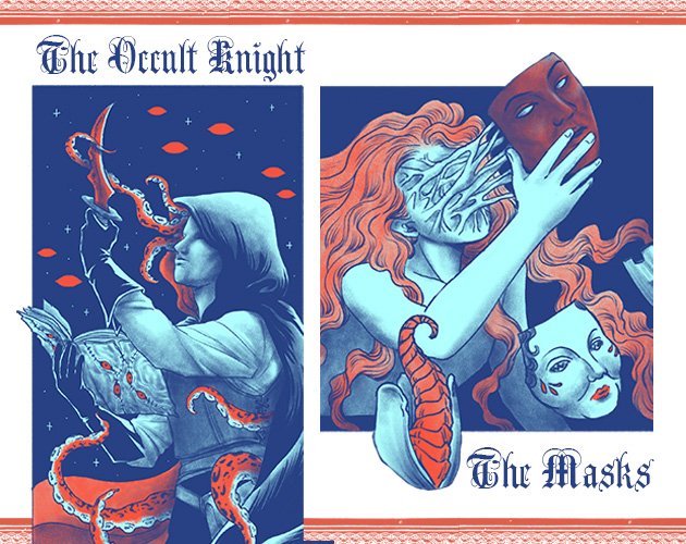 The Occult Knight & The Masks Myth for Mythic Bastionland