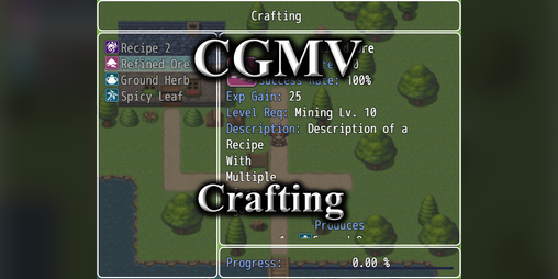 Cover image for CGMV Crafting for RPG Maker MV