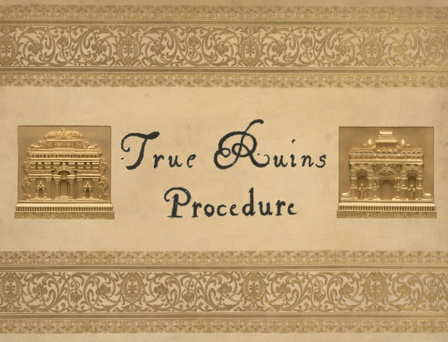 Cover image for True Ruins Procedure