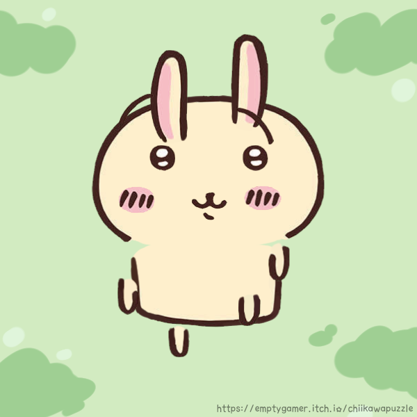 Chiikawa Puzzle completed level screenshot - strategic tile arrangement in this brain-teasing online puzzle