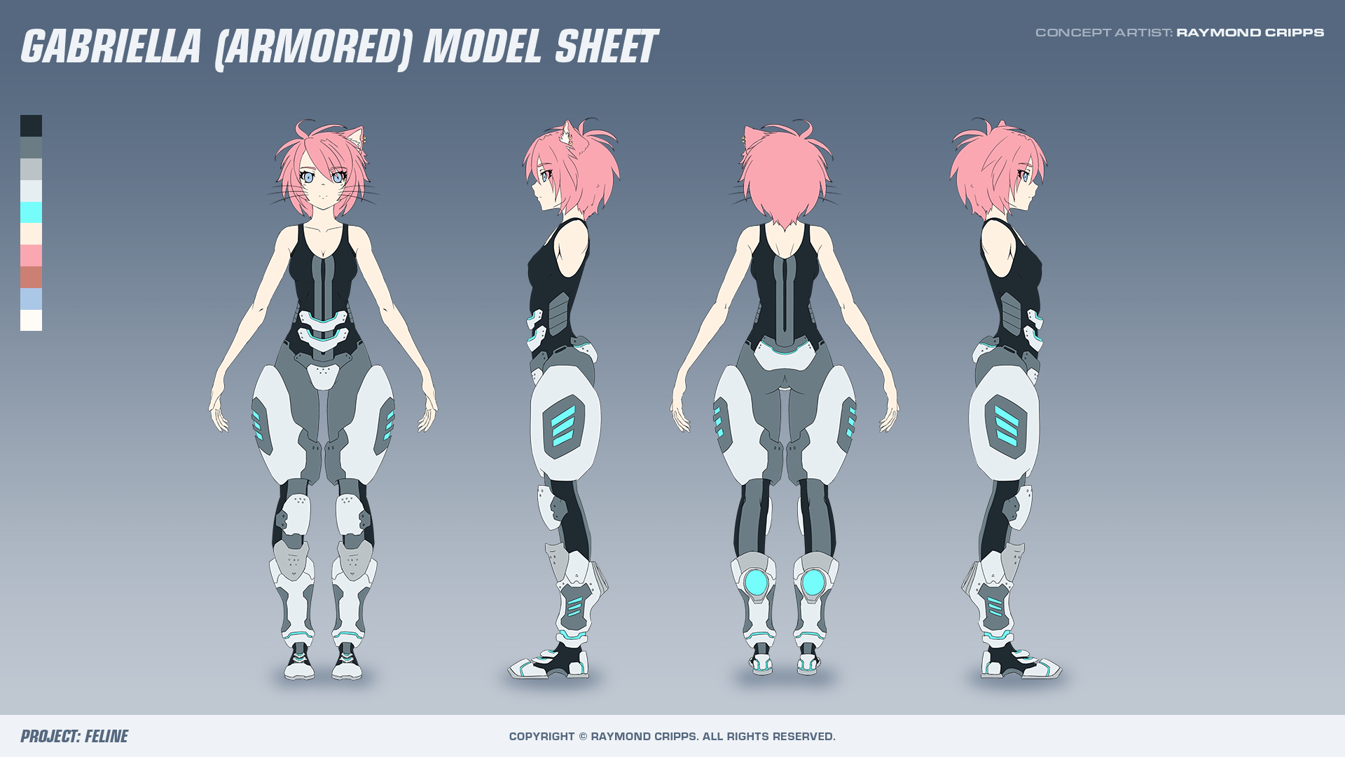 Creating a 3D Anime Character From Scratch (Part 1) - Project: Feline ...