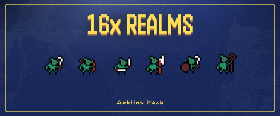 6 RPG Goblins Pack - 16x16