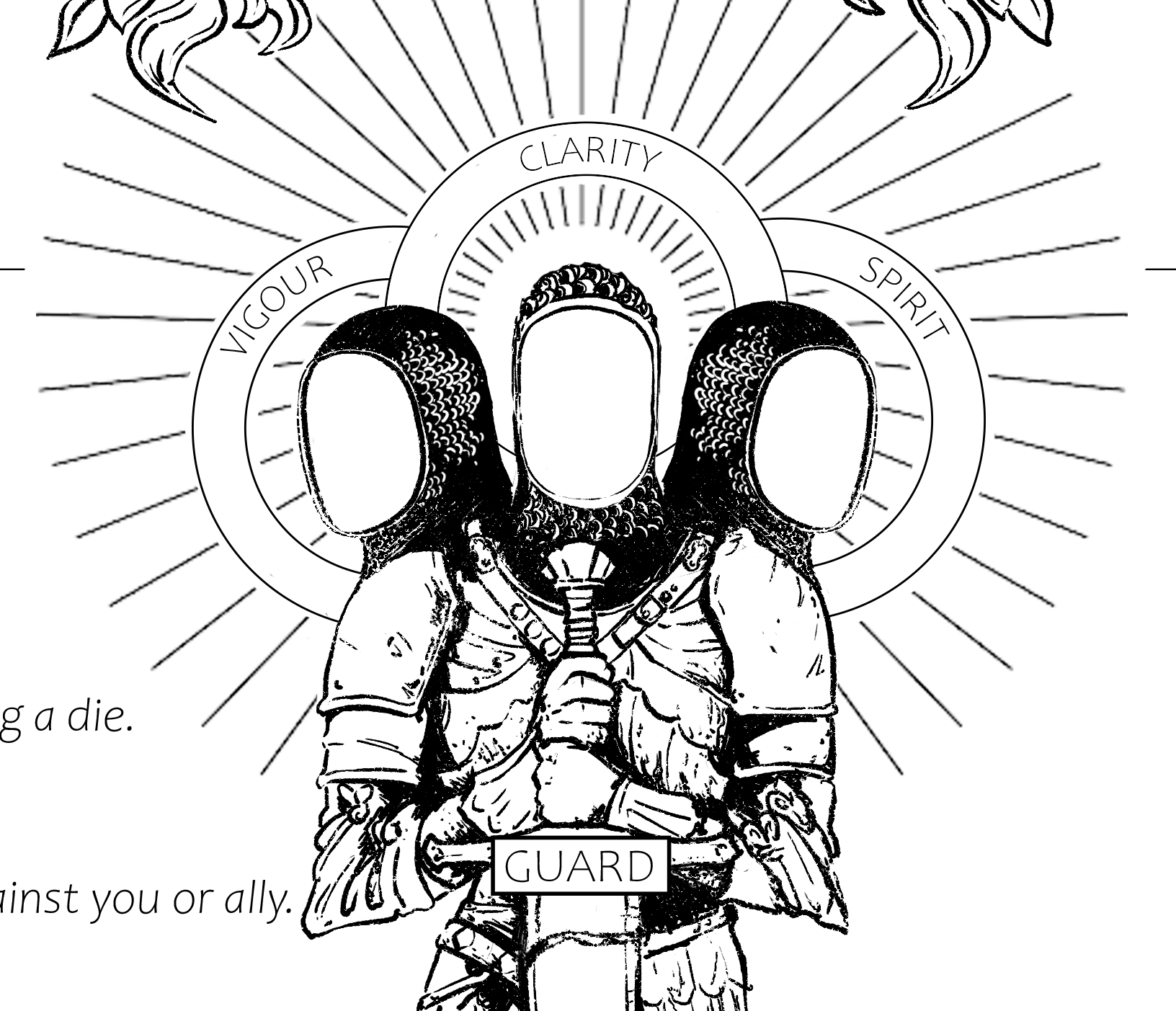 Cover image for Illuminated Character Sheet - Mythic Bastionland