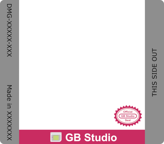 Cover image for Gameboy label for GB Studio games