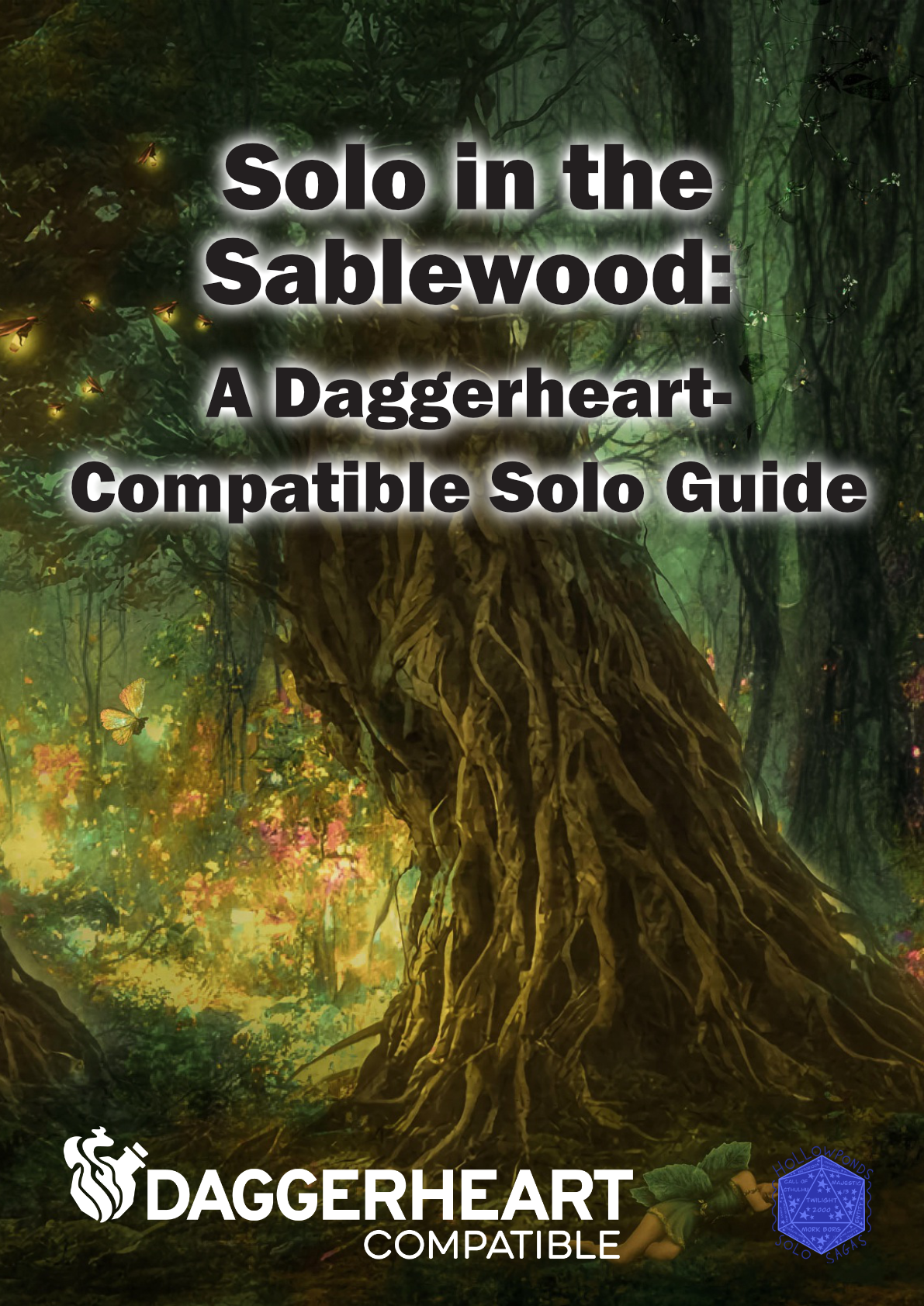 Portada de Solo in the Sablewood: A Daggerheart-Compatible Solo Guide