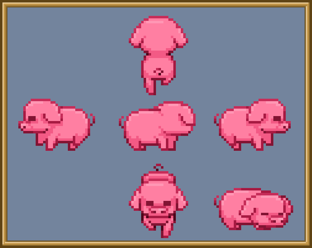 Pigs || Pixel Asset Pack by Pop Shop Packs